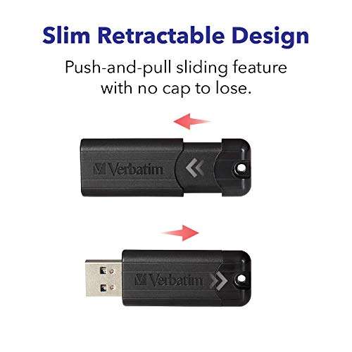 Verbatim PinStripe 32GB USB 3.0 (3.1 Gen 1) Conector USB Tipo A Negro - Memoria USB