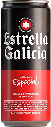 Cerveza Estrella Galicia Especial, 24 x 330ml - Lager Especial de Sabor Lupulado
