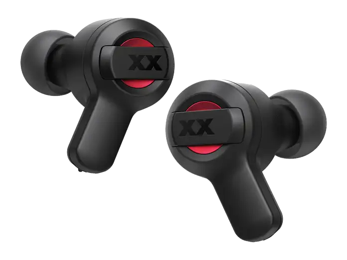 Auriculares True Wireless - JVC HA-XC62T-R-U, Autonomía 24 h, Deep Bass, Compatible Asistente de Voz, Negro