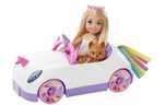 Barbie Chelsea - Con Coche Muñeca con Vehículo de Juguete, Mascota, Pegatinas y Accesorios [ENVÍO GRATIS]