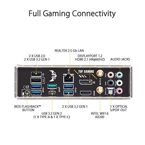 ASUS TUF Gaming B550-PLUS WiFi II - Placa Base de Gaming ATX AMD B550 (Ryzen AM4)