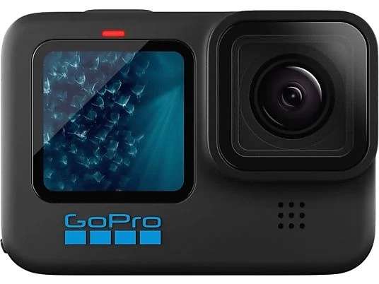Cámara deportiva - GoPro Hero 11 Black, Sin funda, 5.3K, 24.7 MP, SuperFoto, HDR, HyperSmooth 5.0, Slo-Mo x8 [Desde la APP]