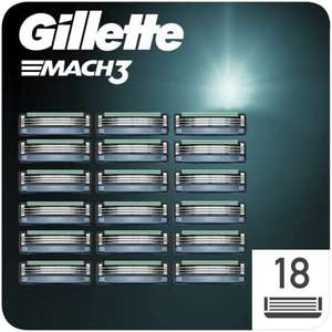 Gillette Mach3 Cuchillas de Recambio Para Maquinilla De Afeitar Para Hombre, 18 Uds (compra R)