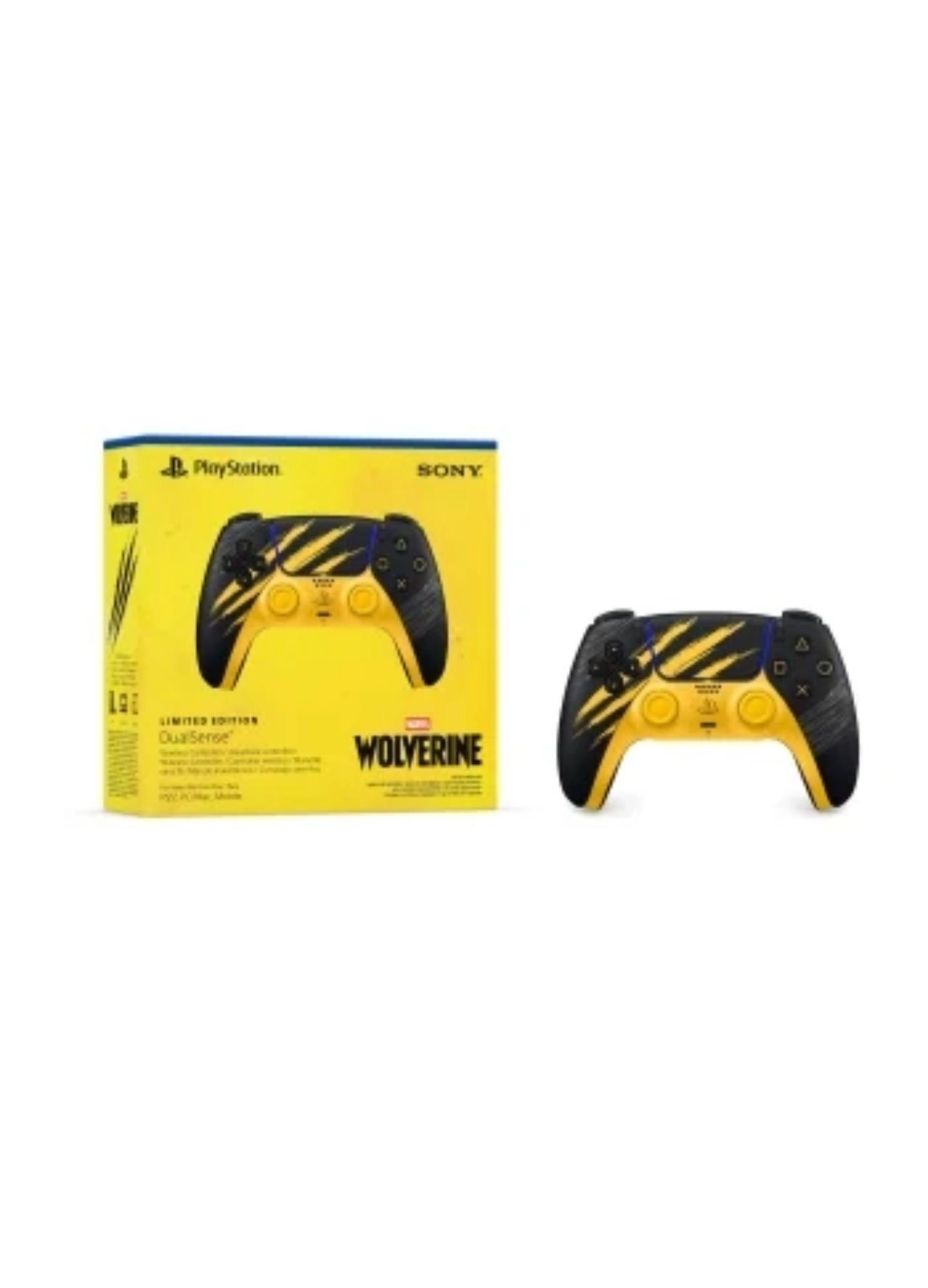 Mando Inalámbrico PlayStation DualSense para PS5 Edición Limitada Marvel Lobezno