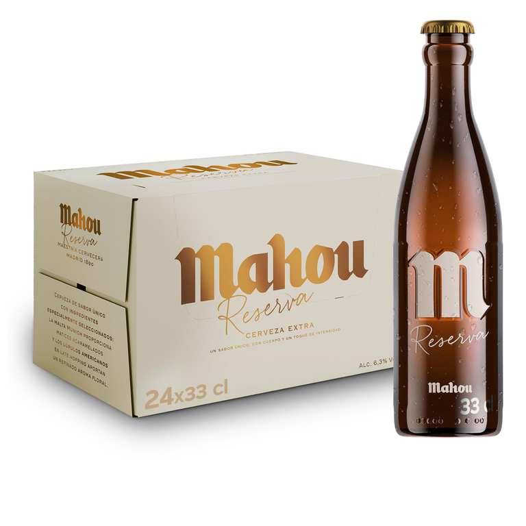 Imagen de Pack x24 Cerveza Mahou Cinco Estre