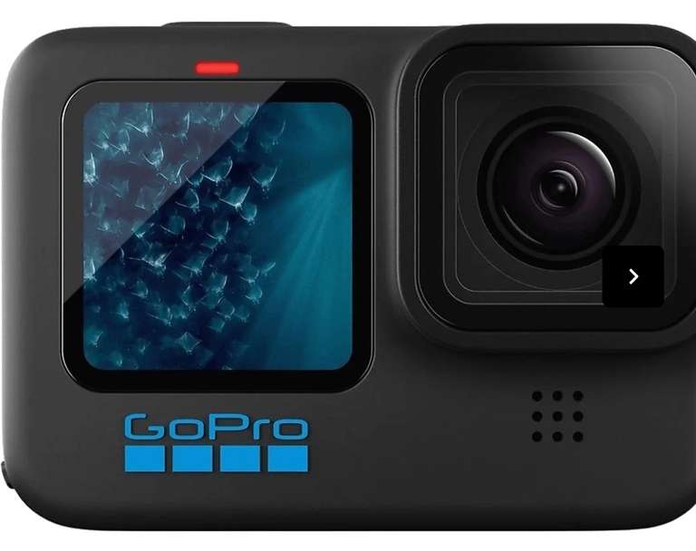 GoPro Hero 11 Black, Sin funda, 5.3K, 24.7 MP, SuperFoto, HDR, HyperSmooth 5.0, Slo-Mo x8. Desde App Mediamark.