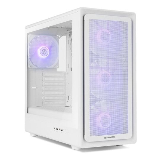 Torre PC Caja Semitorre NOX Hummer AERO Blanca ARGB ATX/M-ATX/ITX Cristal Templado 4x140mm ARGB PWM/USB-C