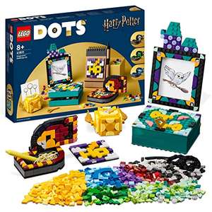 LEGO Dots Kit de Escritorio: Hogwarts, Accesorios y Material Escolar de Harry Potter, Marco de Fotos, Parche Adhesivo y Más