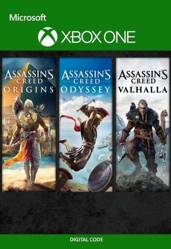 Assassin's Creed Bundle Digital: Valhalla, Odyssey & Origins, para XBOX, VPN ARGENTINA