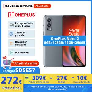OnePlus Nord 2 5G 8GB 128GB - Desde España (Día 27)
