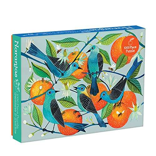 Puzzle de 1.000 piezas naranjas y pájaros