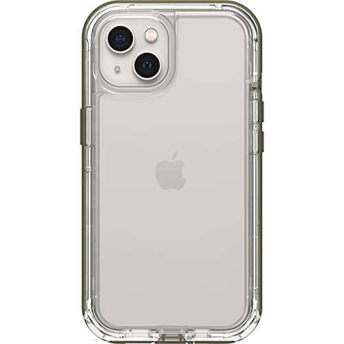 LifeProof para Apple iPhone 13, Funda fina a prueba de golpes, polvo y nieve. Transparente/Verde . Prime