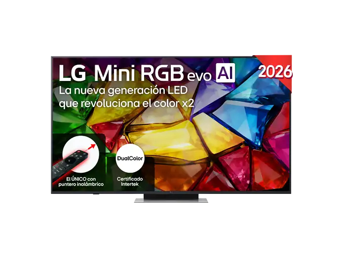 TV RGB Mini LED 65" - LG 65MRGB87B6B, UHD 4K, Procesador Inteligente α8 AI Processor 4K Gen3, Smart TV, DVB-T2 (H.265) - VER DESCRIPCIÓN