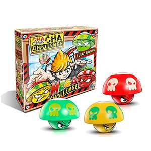 ChaChaCha Challenge - Mega Challenge, juguetes con retos de habilidad coleccionables, 3 setas con luz para jugar solo o con amigos