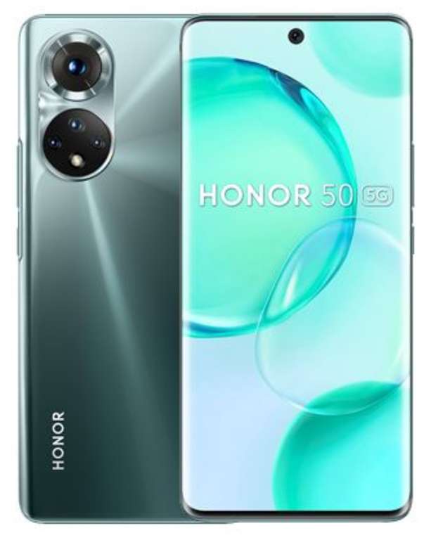 Móvil - Honor 50 5G, 128 GB, 6 GB RAM, 6.57" FHD+, Snapdragon 778G 5G, 4300 mAh, Android