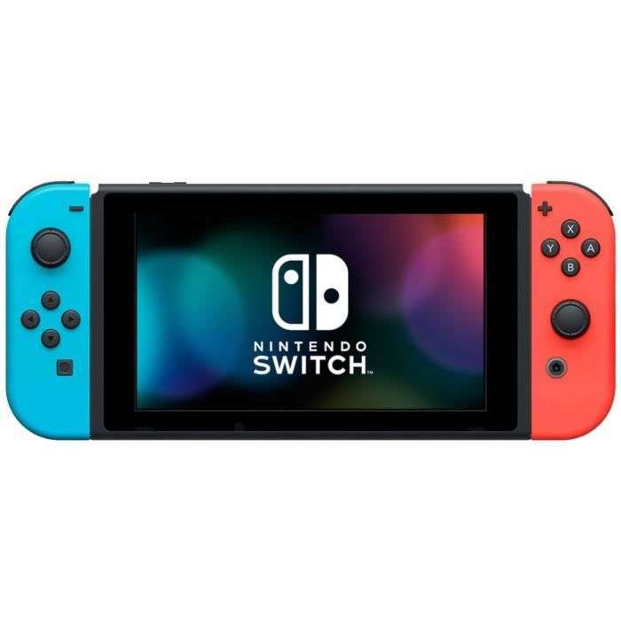 Consola Switch - Azul Neón/Rojo Neón + Mario Kart Live (Luigi) + Starter Pack Nintendo (Cargador +Cable HDMI + Auriculares + Correa + Funda)