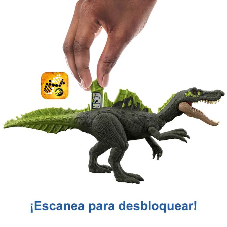 Mattel Jurassic World Dominion Roar Strikes Ichthyovenator Dinosaurio figura de acción con sonidos, juguete +4 años (HDX44)