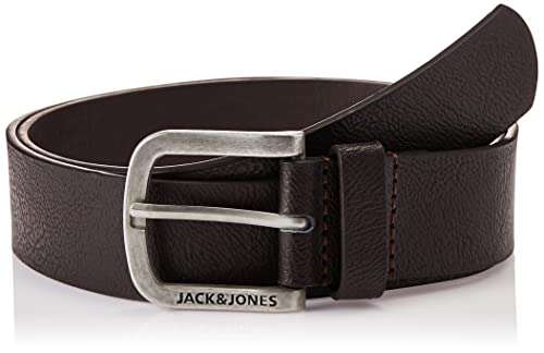Jack & Jones Jacharry Belt Noos Cinturón para Hombre (talla 105, black coffee)