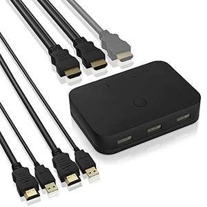 Switch HDMI y USB [3 USB y 3 HDMI]