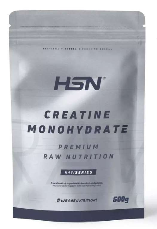 HSN Potencia tus entrenamientos con Creatina Monohidrato en polvo de la serie RAW