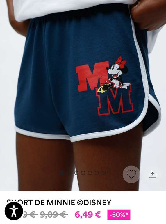 Short de Minnie Disney tallas de la S a la XL infantil. Envío gratis a tienda.