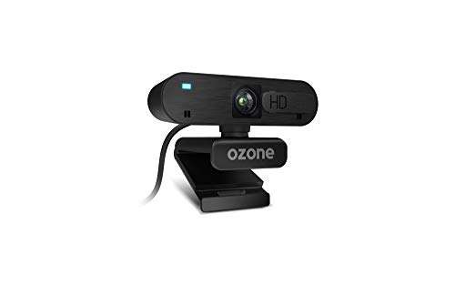 Ozone Gaming, Livex50, Diseñada para Gaming, Webcam 1080p, 30fps, 2 Microfonos, Autofocus, USB