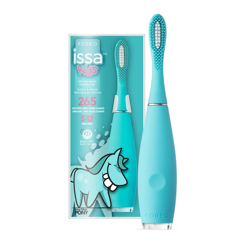 FOREO ISSA kids Cepillo sónico para niños 5-12 - TRUE BLUE PONY