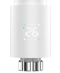 docooler Thermostatic Radiator Valve Smart Radiator Valve Intelligent Thermostat Valve LED Displa
