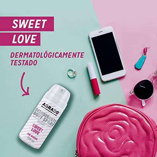 Desodorante Body Spray Sweet Love 210cc Uso Diario Aroma Frutal AGRADO