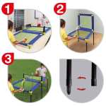 Sun & Sport - Mesa de ping-pong con distintas opciones de juego. Incluye: 1 red, 2 pelotas de ping pong y 2 palas.