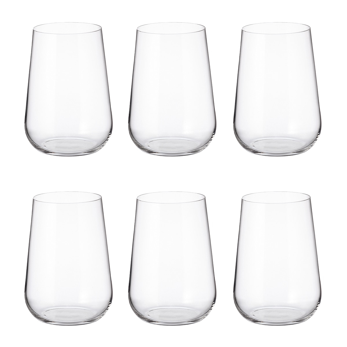 Juego 6 vasos altos Ardea Bohemia Cristal