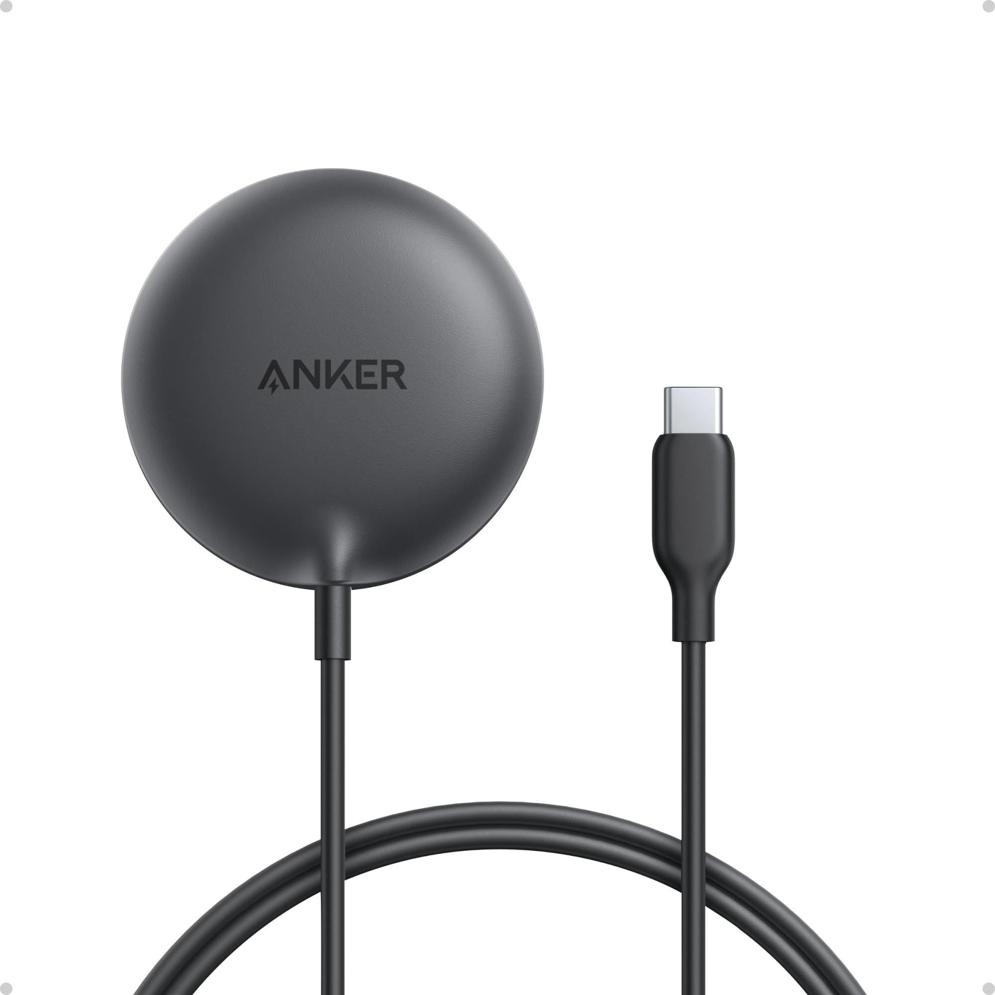 Anker Zolo Cargador Inalámbrico Magnético Qi2 15 W, compatible con MagSafe y cable de 1,5 m