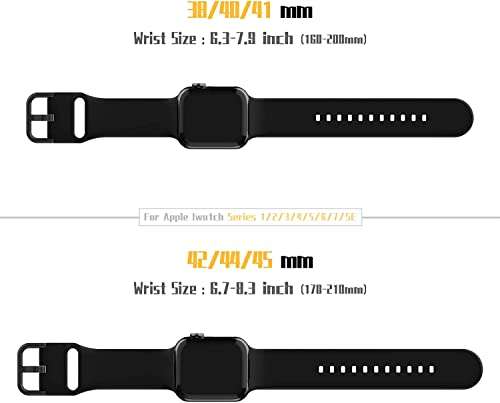 Correa deportiva Apple Watch (Negro, gris, rosa) 38, 40, 41, 42, 44, 45mm