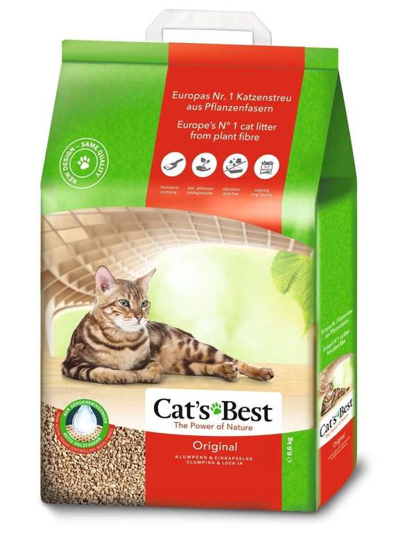 Cat's Best 29734 - Arena para gatos, 20 l / 8,6 kg