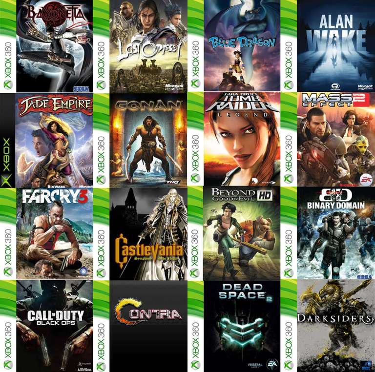 XBOX 360 :: Assassin's Creed, Blue Dragon, Jade Empire, Bayonetta, Beyond Good, Bionic Commando, Risen y + 110 Juegos