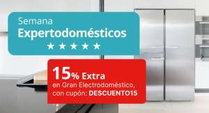 15% EXTRA en grandes electrodomésticos