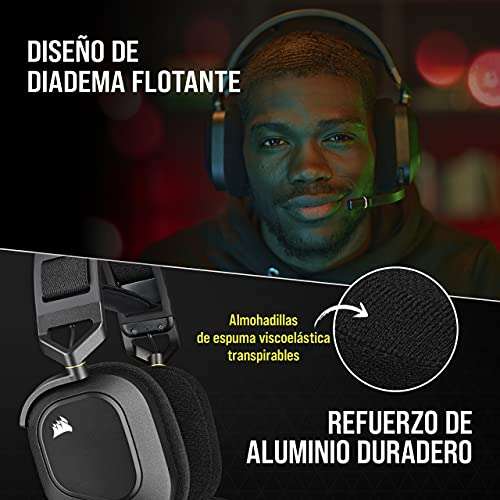 Corsair HS80 RGB WIRELESS Auriculares Inalámbricos en Amazon
