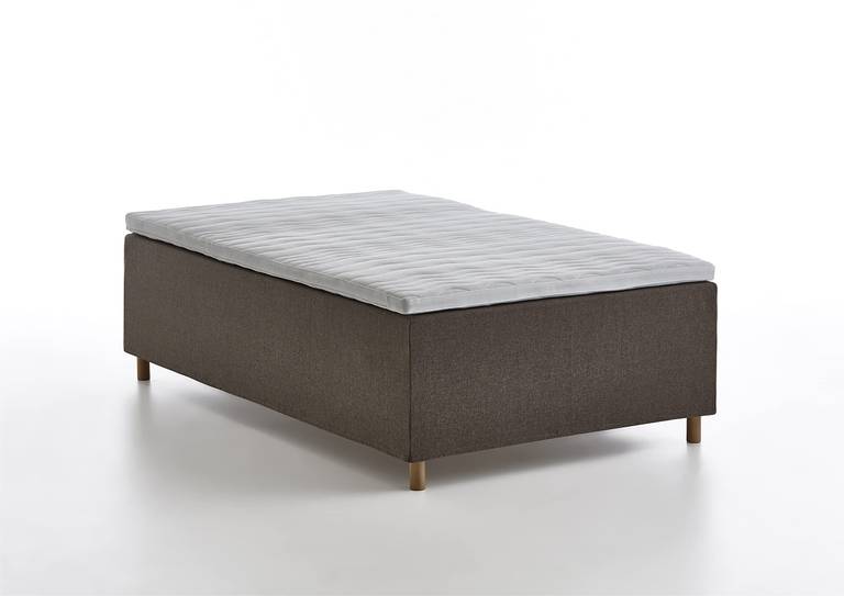 Cama con Base integrada con colchón de muelles ensacados + sobrecolchón 90x200cm