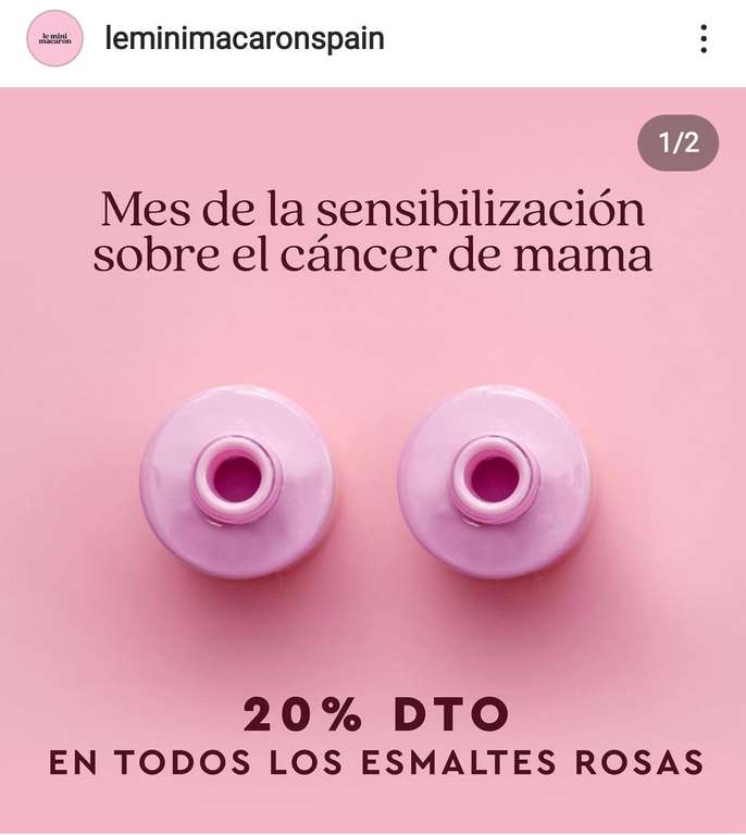 20% dto en todos los esmaltes rosas