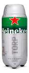 Heineken Cerveza Lager Barril Torp Pack, 5 x 2L