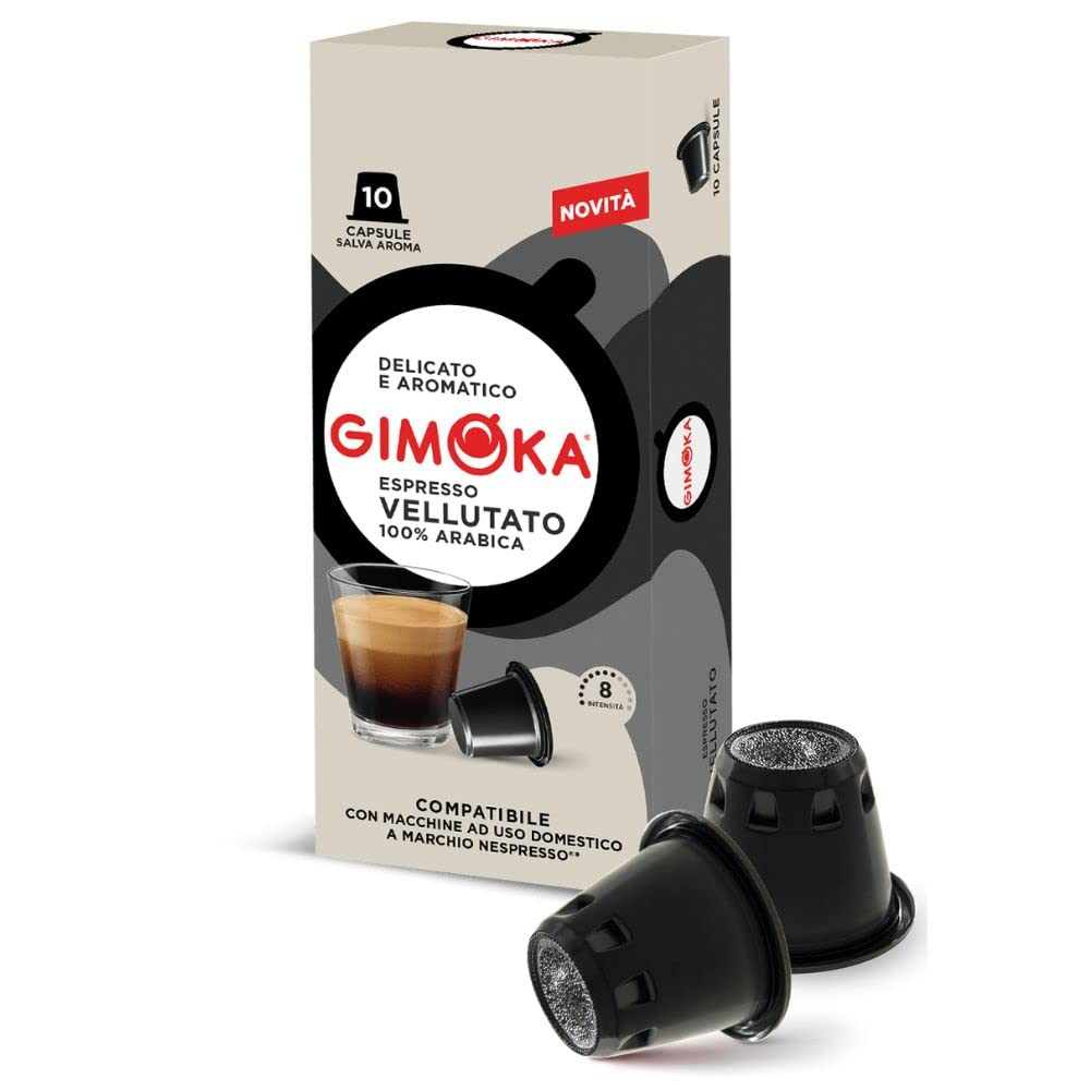 Gimoka Vellutato | 100 cápsulas Nespresso por 10,42 € con Suscríbete y Ahorra