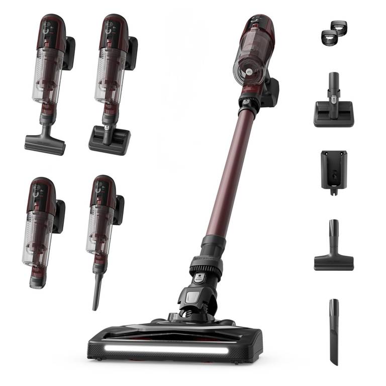 Rowenta X-Pert 6.80, Aspiradora Escoba Sin Cable, Autonomía de 60 min, Limpieza 4 en 1, Ligera Solo 1,4 kg, Accesorios para Mascotas
