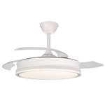 Akunadecor - Ventilador de techo modelo PITIJOPO [ Negro , Blanco ]