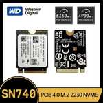 WD SN740 1TB SSD M.2 2230 PCIe 4.0 (Compatible con Steam Deck y similares)