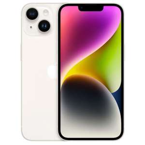 APPLE iPhone 14 Plus, Blanco o Amarillo, 256GB, 5G, 6.7 " Pantalla Super Retina XDR, Chip A15 Bionic, iOS
