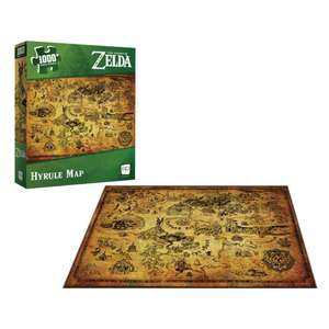 Puzzle Zelda Mapa Hyrule 1000 piezas (también Amazon)