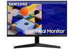 Monitor Samsung LS24C312EAUXEN - 24" FullHD (1920 x 1080, 16:9, 75Hz, 5ms, Sin Bordes, LED, Panel IPS, AMD FreeSync), Negro, Version 2023
