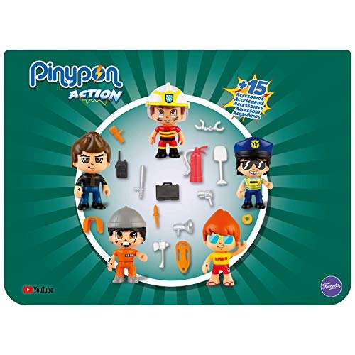 Pinypon Action - Set de 5 Figuras Series 2 con Accesorios