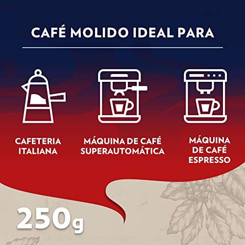 Lavazza, Crema e Gusto Classico, Café Molido Natural, 10 Paquetes x 250 g (16,99 € con compra recurrente 1,69 €/paquete)