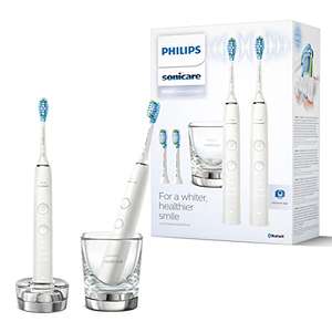 Pack doble Philips Sonicare DiamondClean Serie 9000 - Cepillos de dientes eléctricos sónicos, conectados con App, en blanco